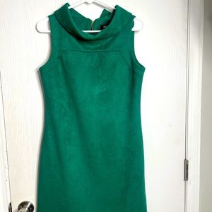 DKNY green dress size 8 soft suede. No flaws or damage